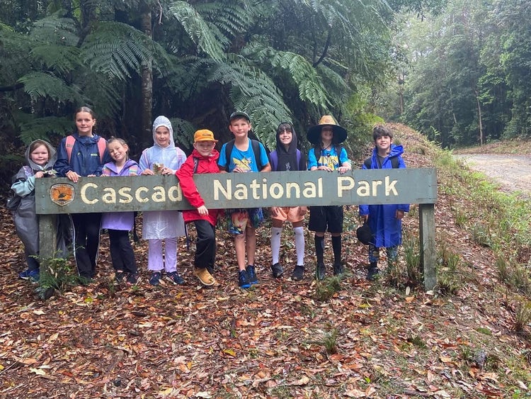 Stage 2 students on camp at Cascade Environmental Education Centre