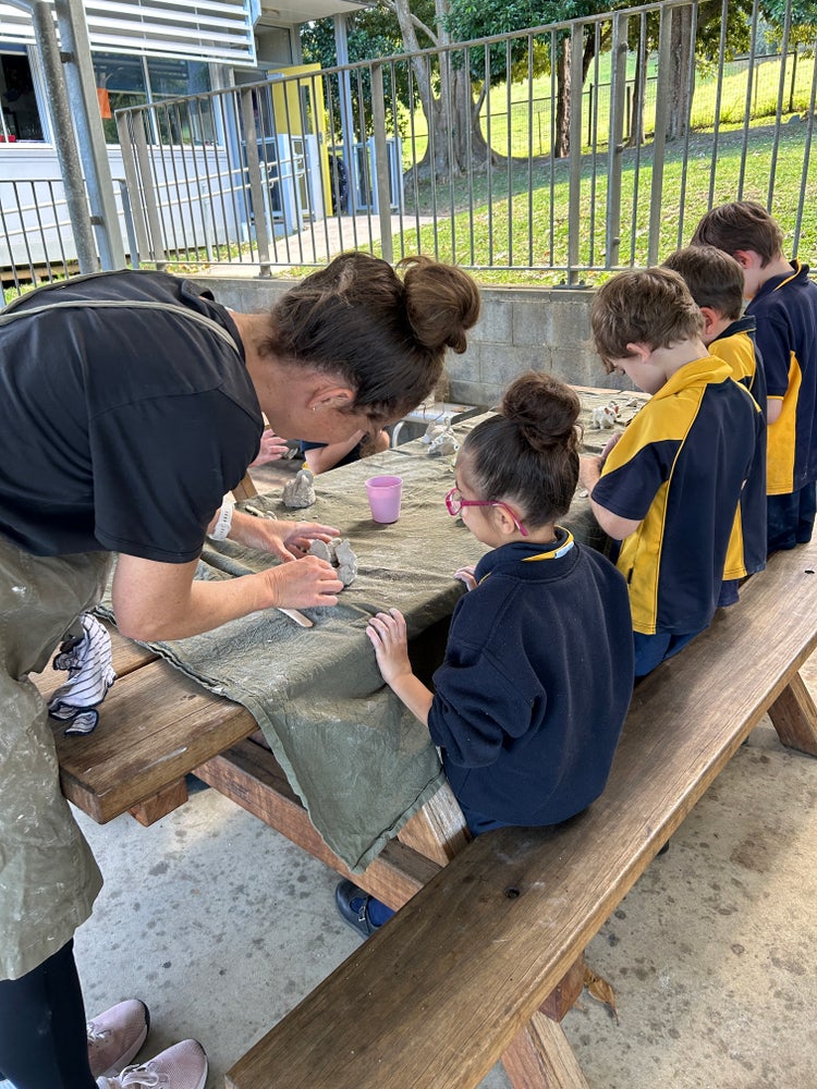 A clay-making workshop